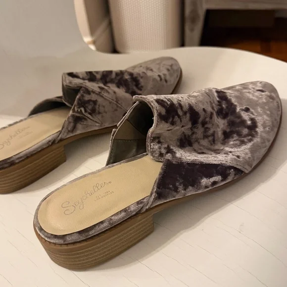Crushed Velvet Size 10 Mules by Seychelles - Picture 2 of 12